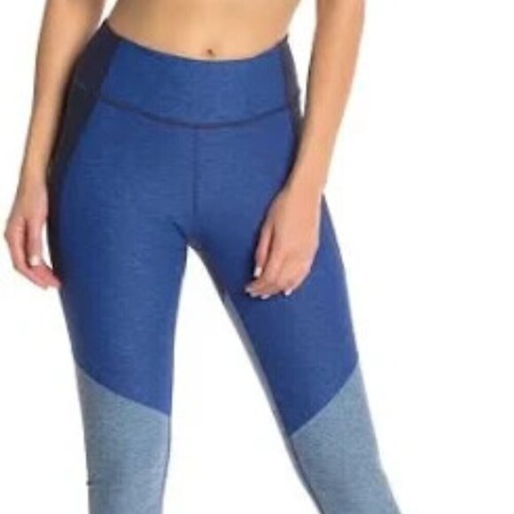 Outdoor Voices Tri Tone Women Leggings Size M Blue - Picture 1 of 13